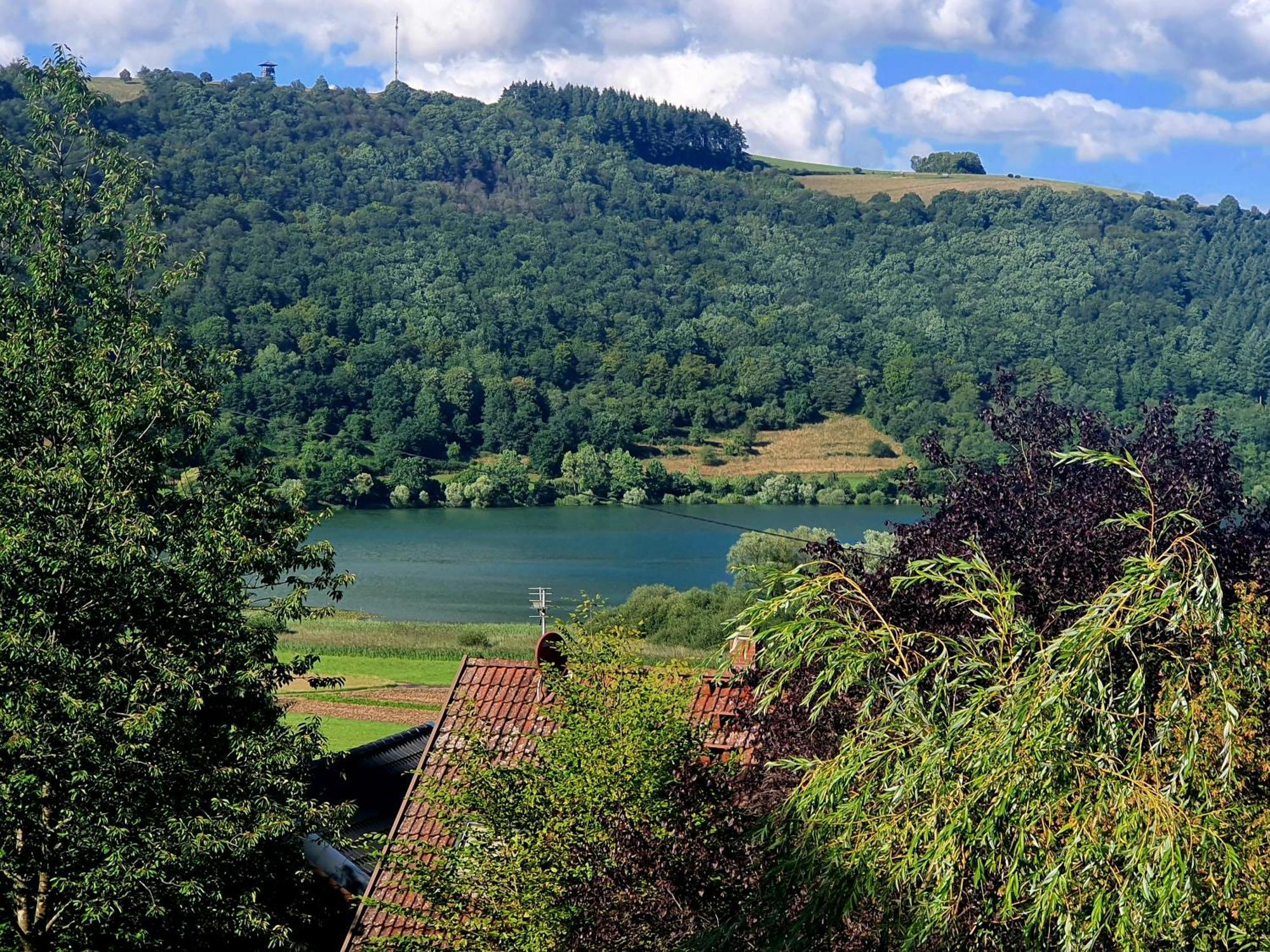 River Mosel Holiday Homes, Meerfeld Studio With A Lake View Exterior photo